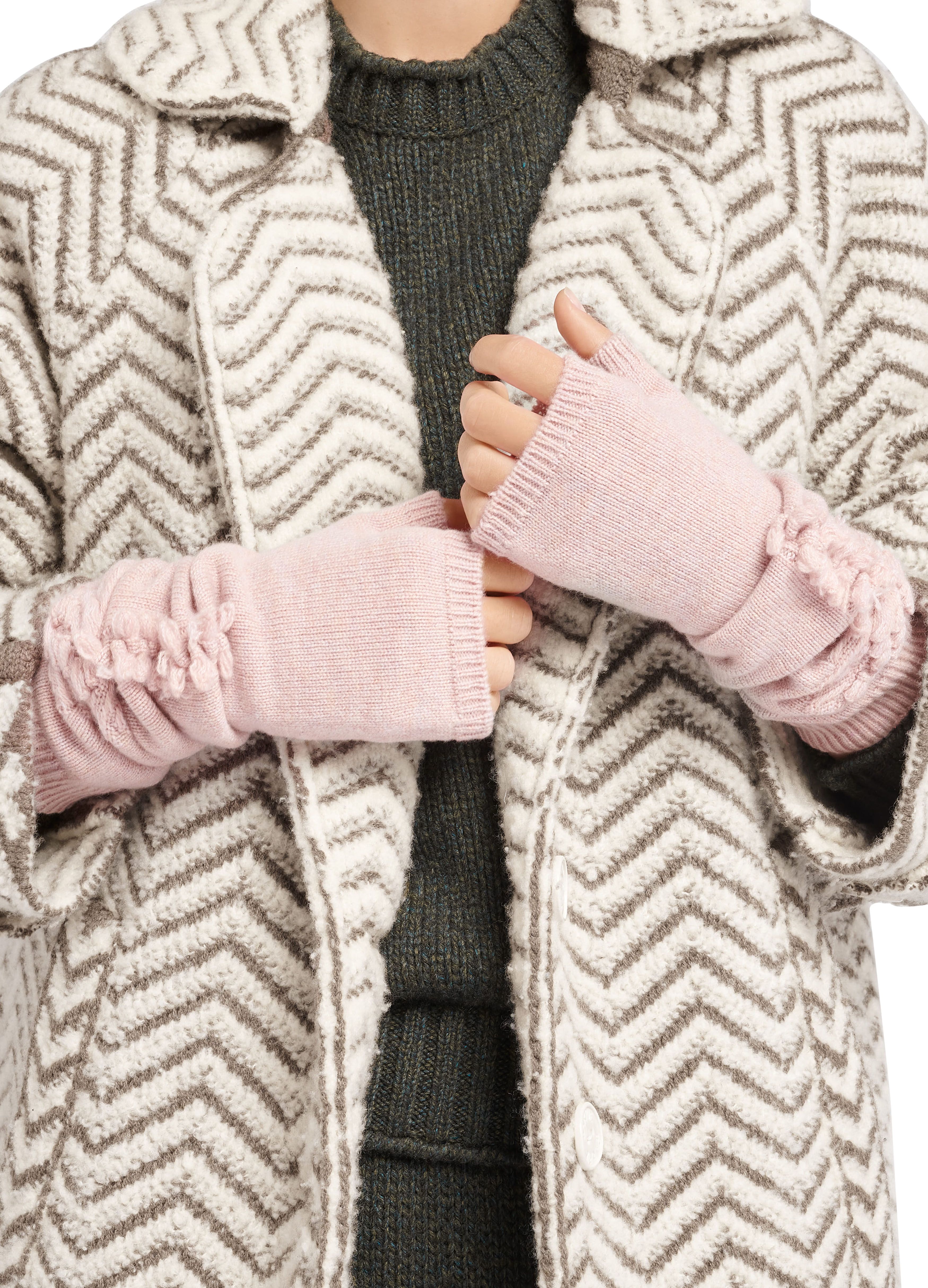 Barrie Cashmere fingerless gloves