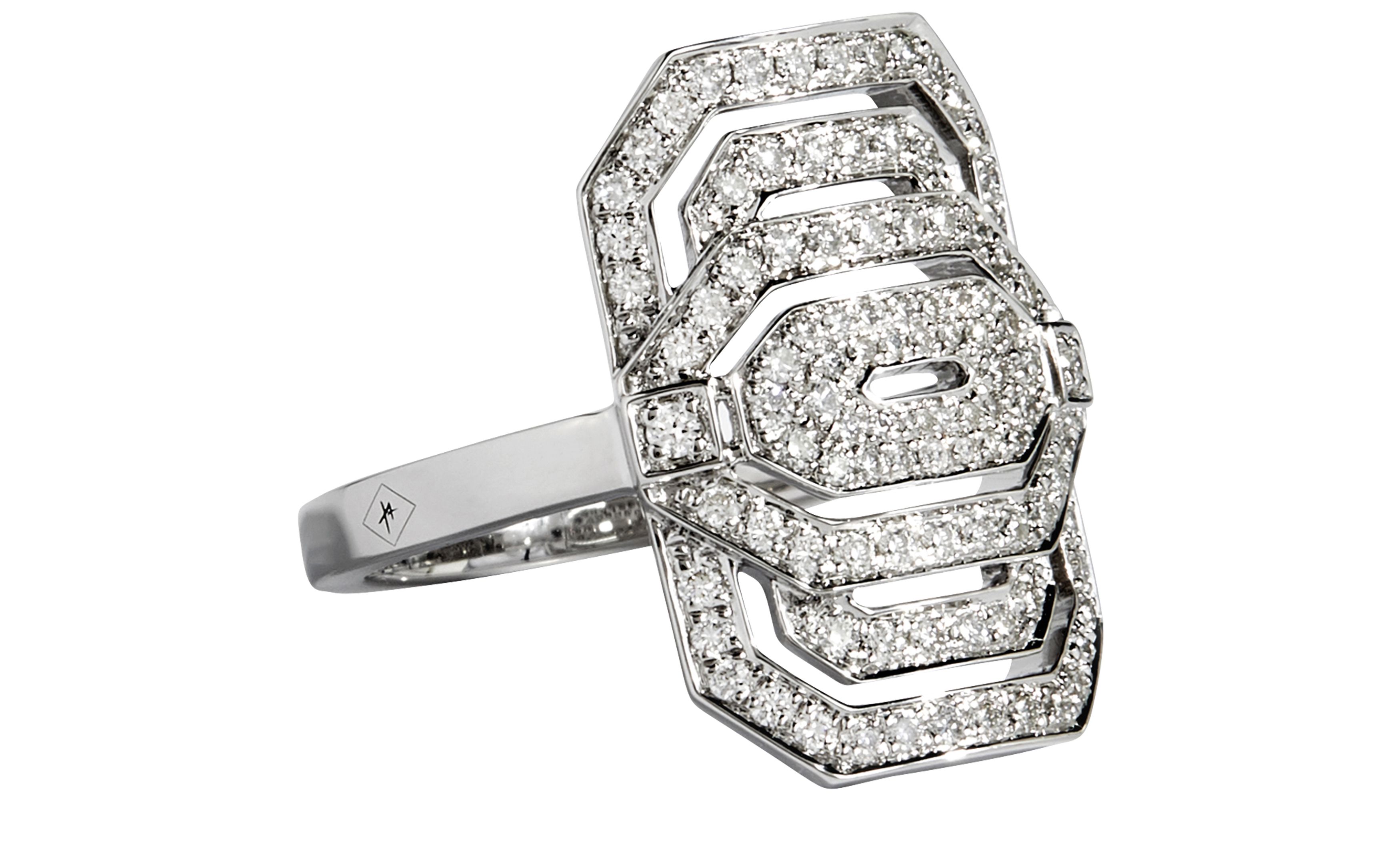  Mini My Way diamond & silver ring