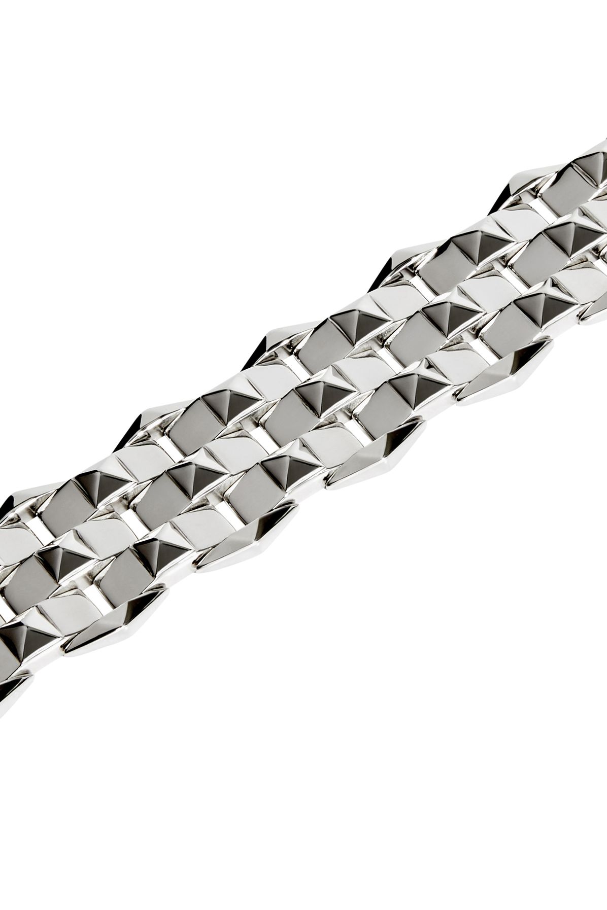  Rockaway 3 row silver bracelet