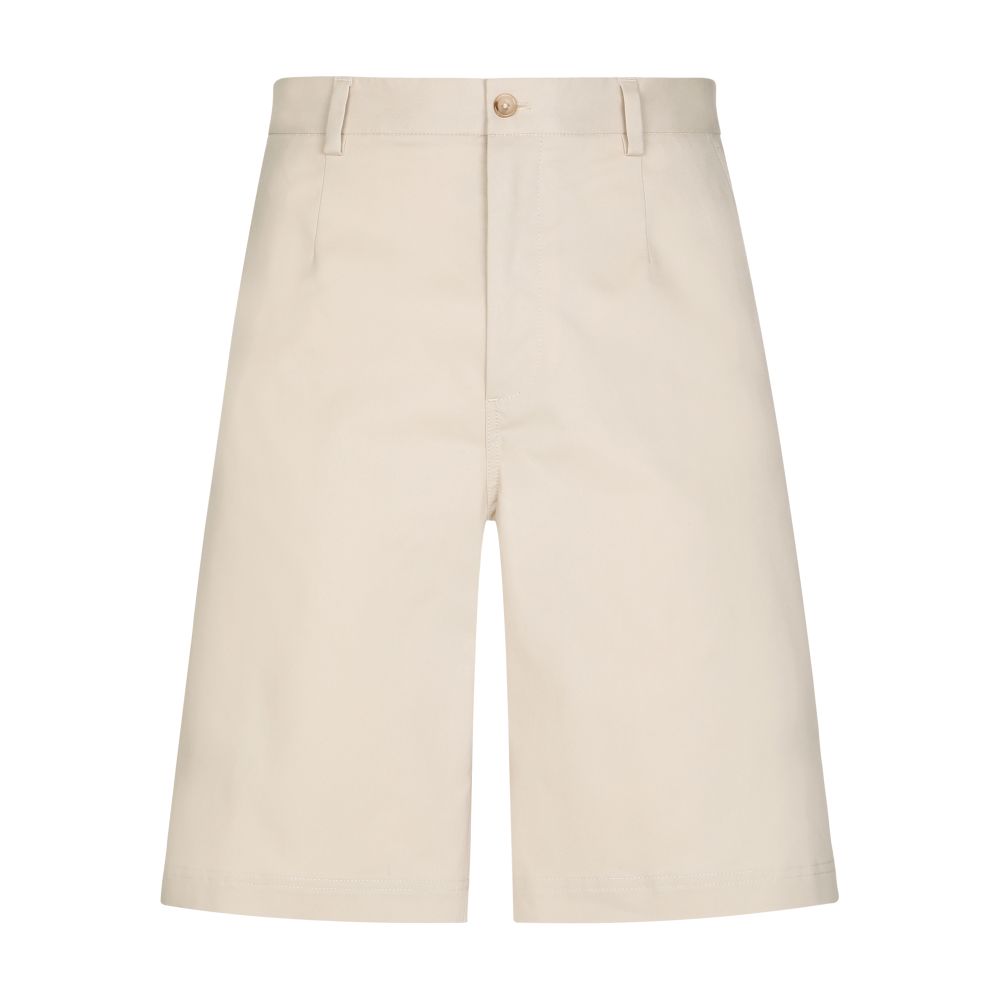 Dolce & Gabbana Stretch cotton shorts with branded tag