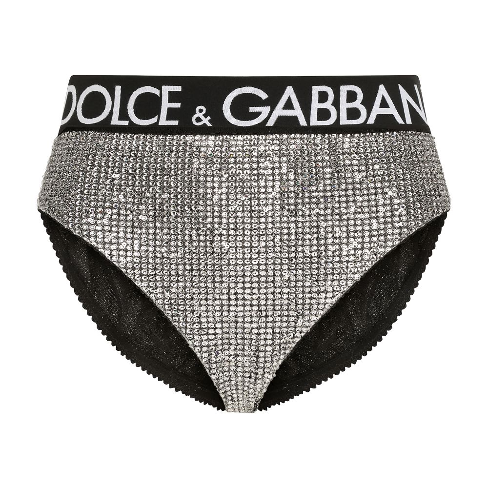 Dolce & Gabbana Briefs with sequins and rhinestones