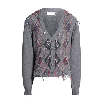 Maison Margiela Cut-out knit cardigan