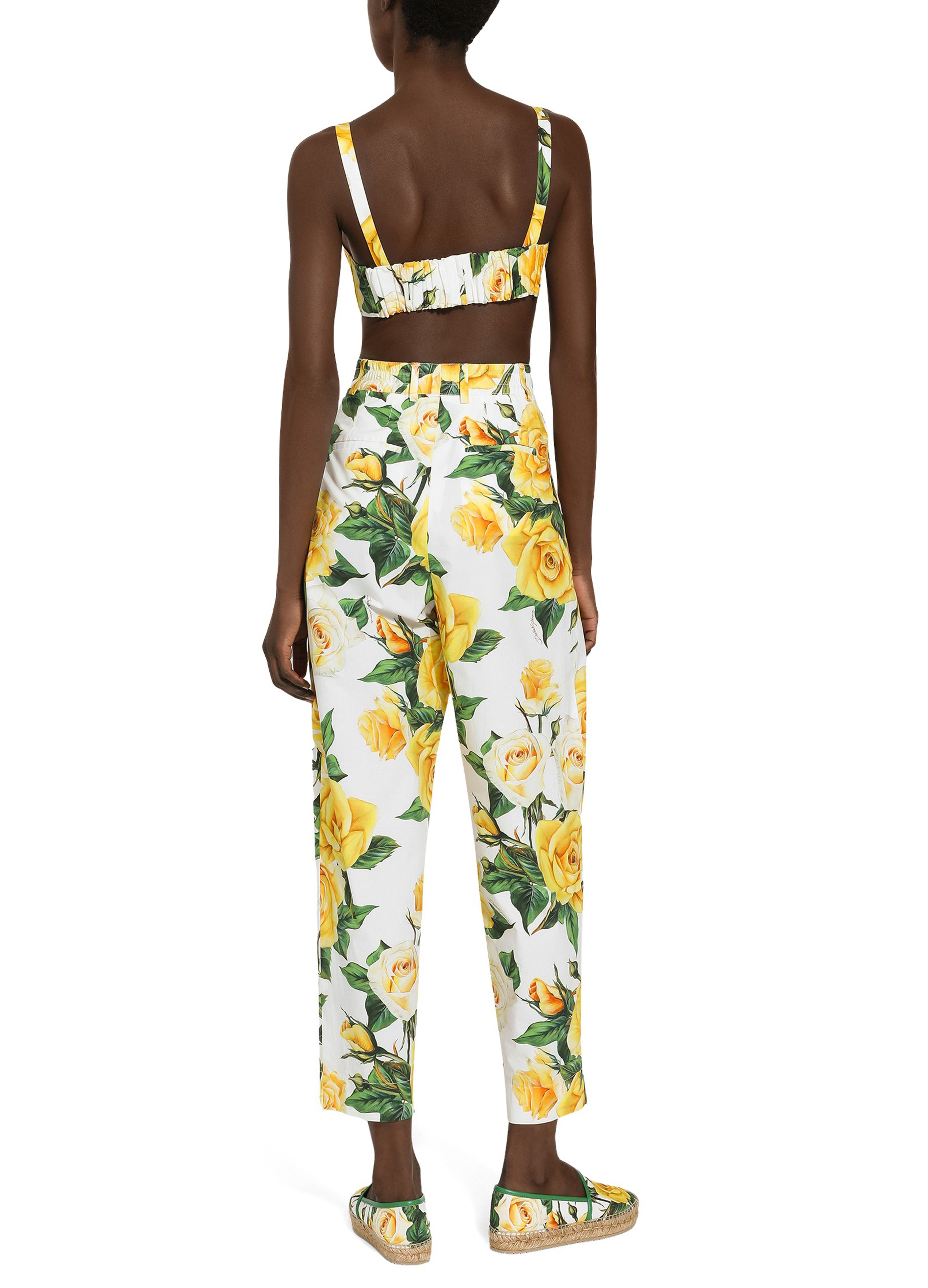 Dolce & Gabbana High-waisted cotton pants