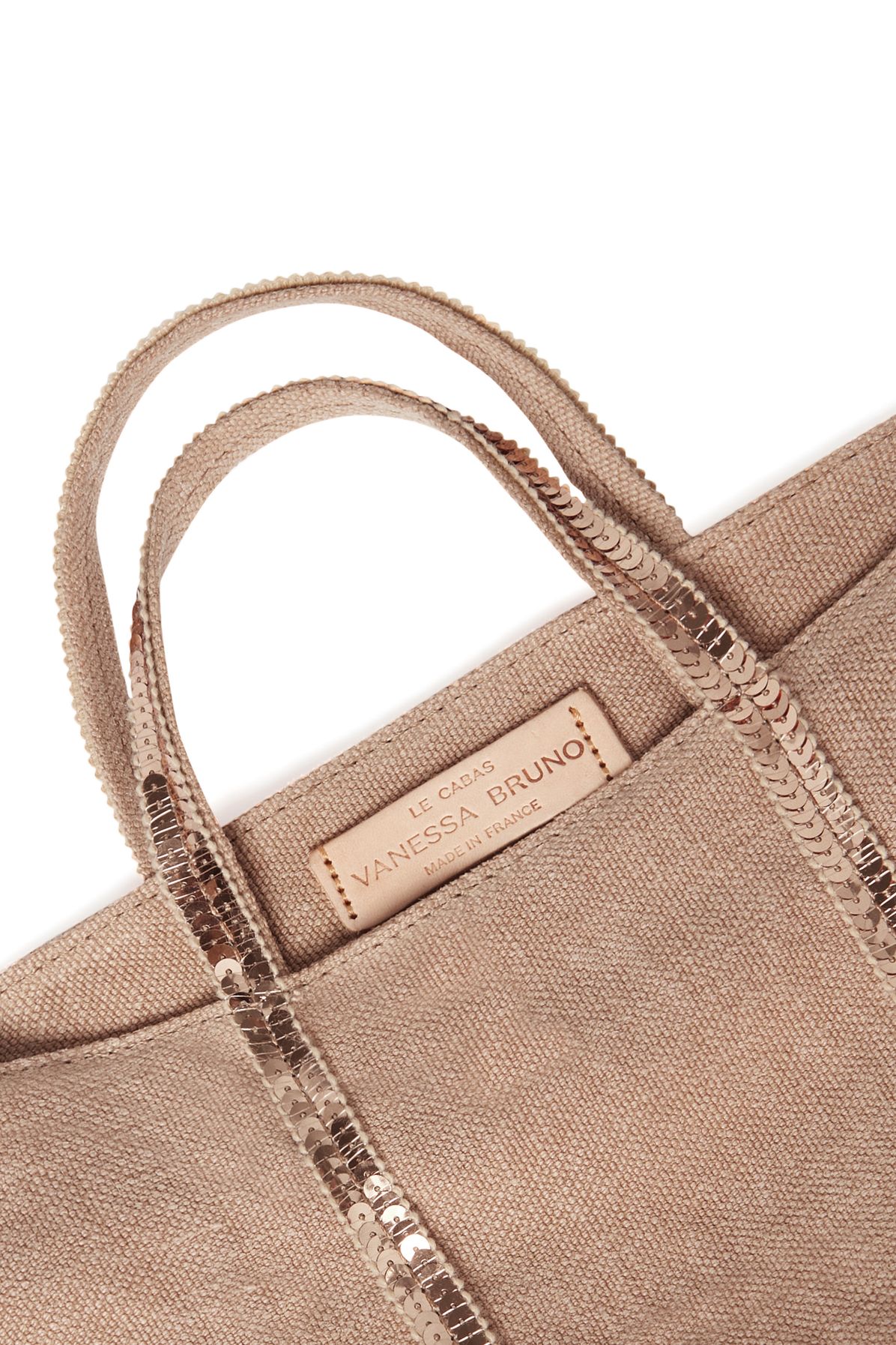  Linen and Sequins XS Cabas Tote