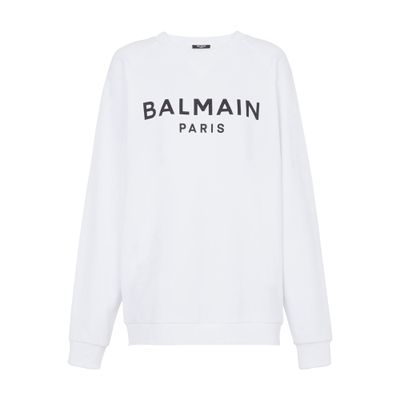 Balmain Balmain logo printed cotton sweatshirt