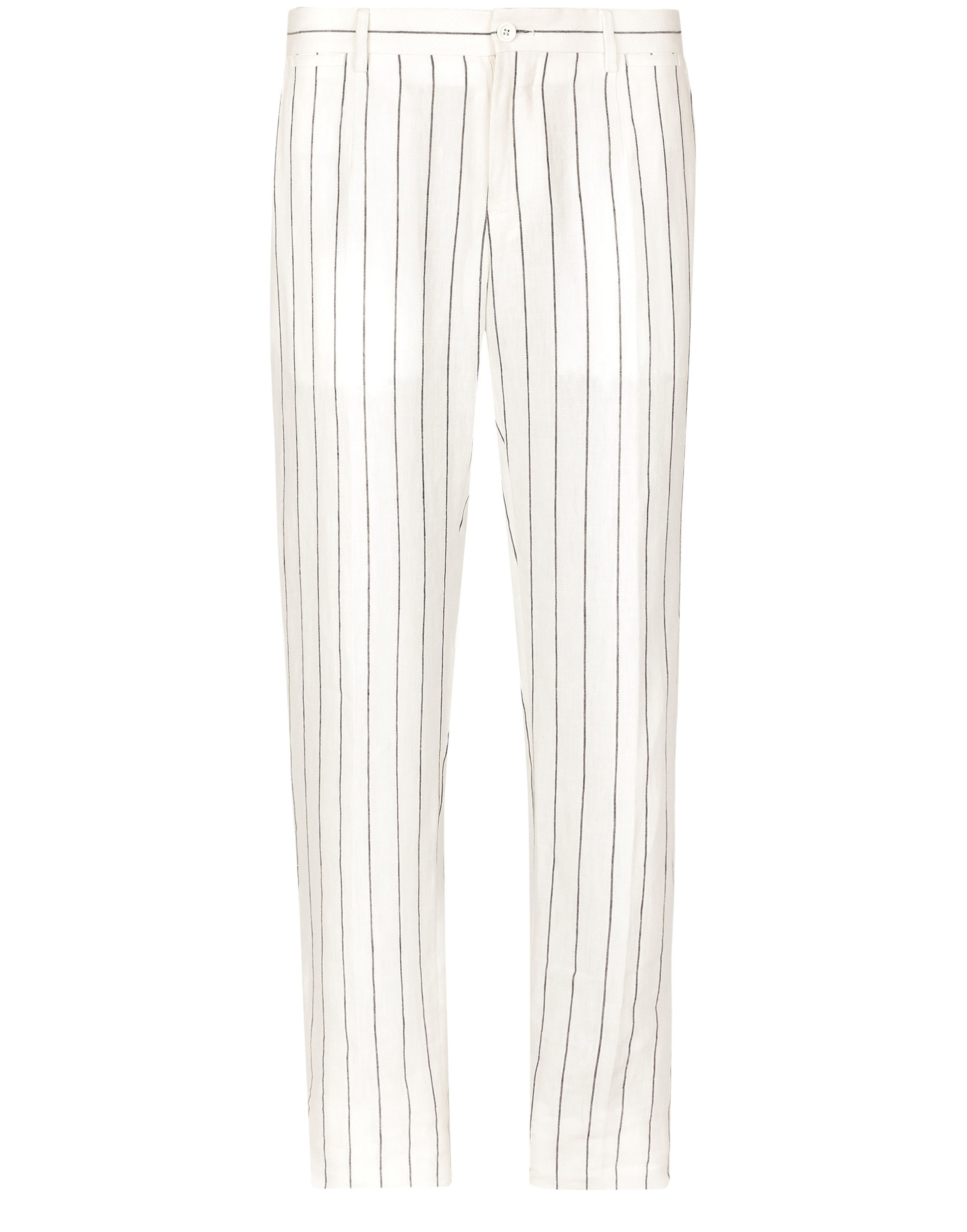 Dolce & Gabbana Pinstripe linen pants