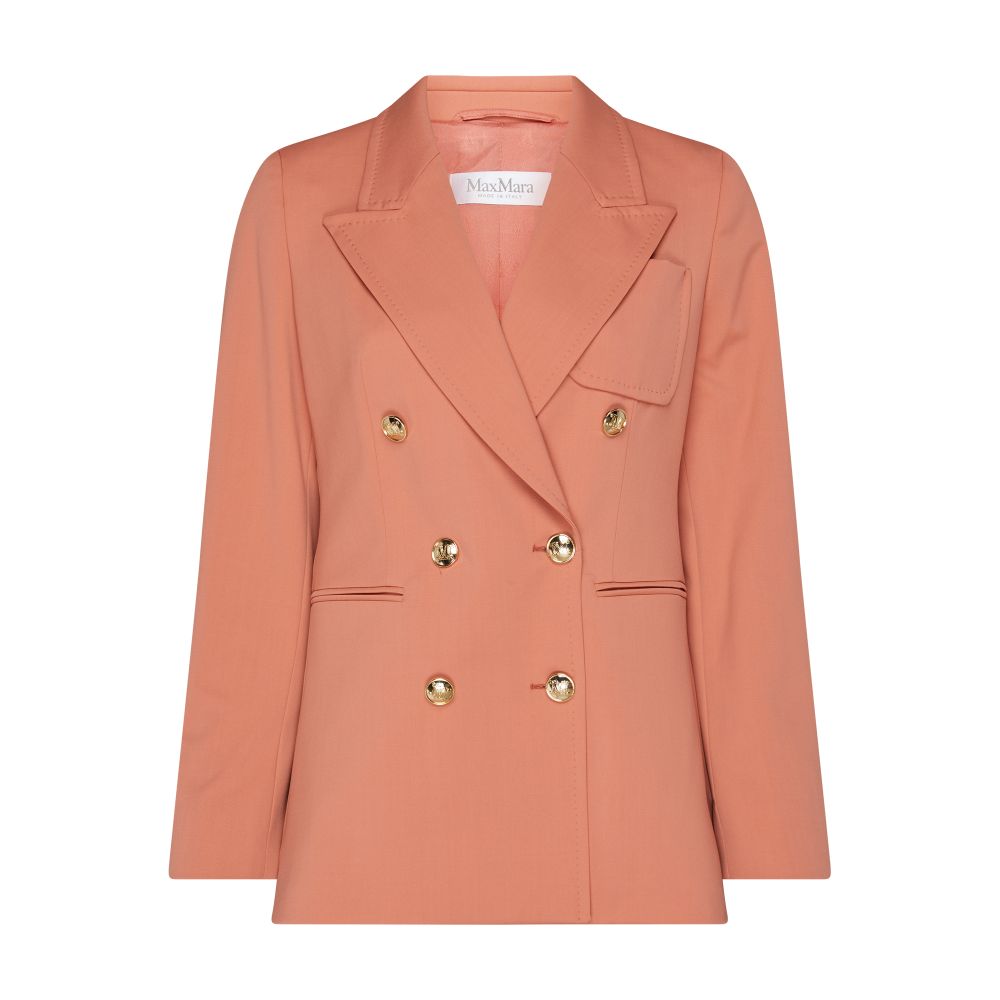 Max Mara Reale cross-button blazer