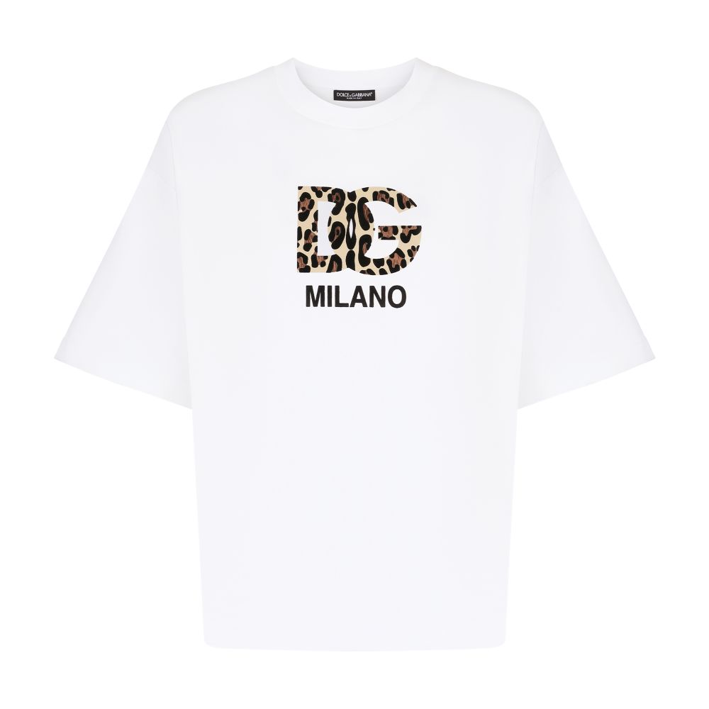 Dolce & Gabbana T-shirt with flocked DG logo