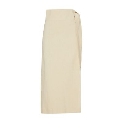 Róhe Wrap midi skirt