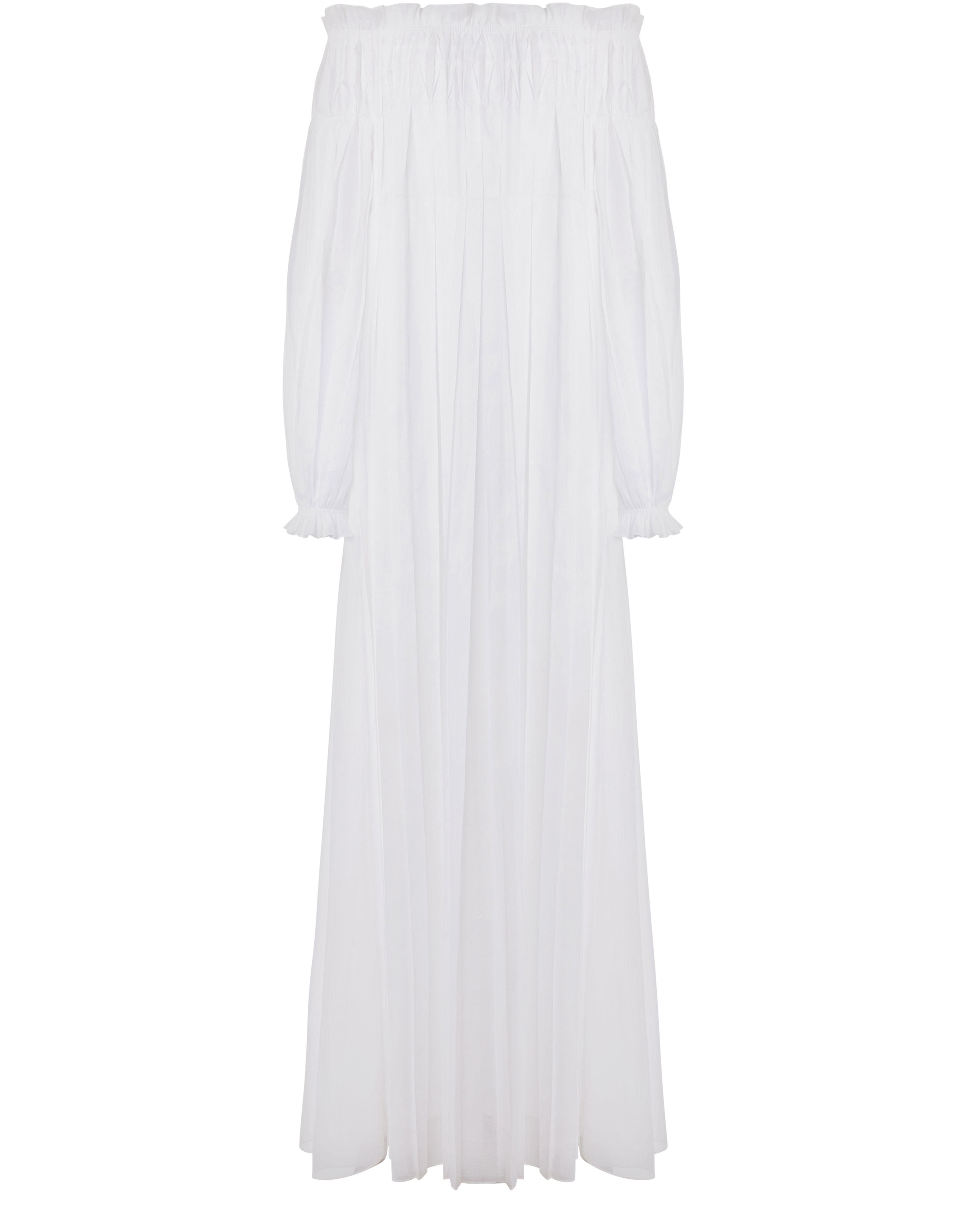 Alberta Ferretti Long dress in pleated organza