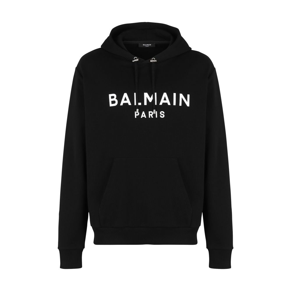 Balmain Balmain logo printed cotton hoodie