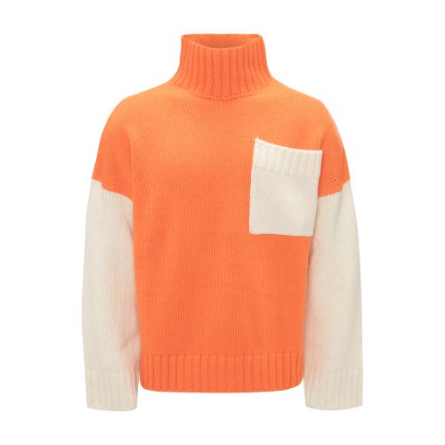  Patch Pocket Turtleneck Jumper