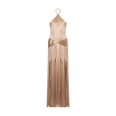 Alberta Ferretti Dress in satin with trimming