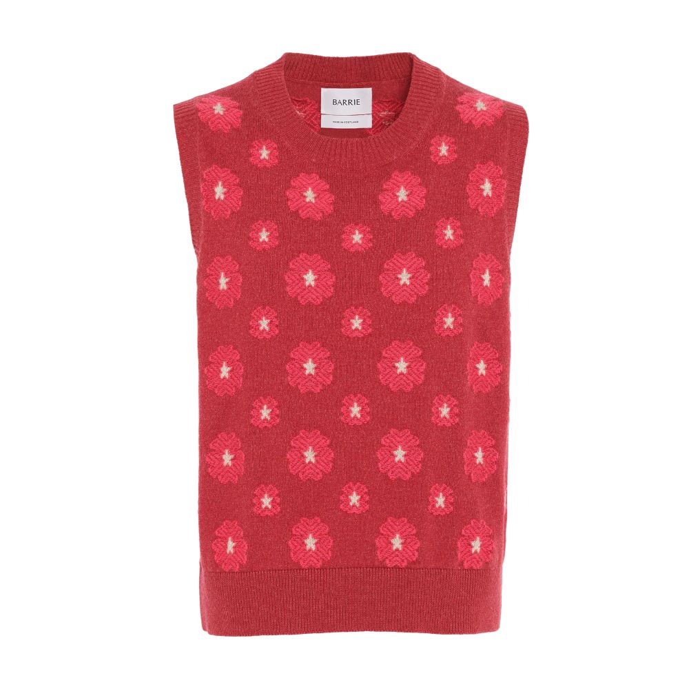 Barrie Poppy cashmere and cotton top