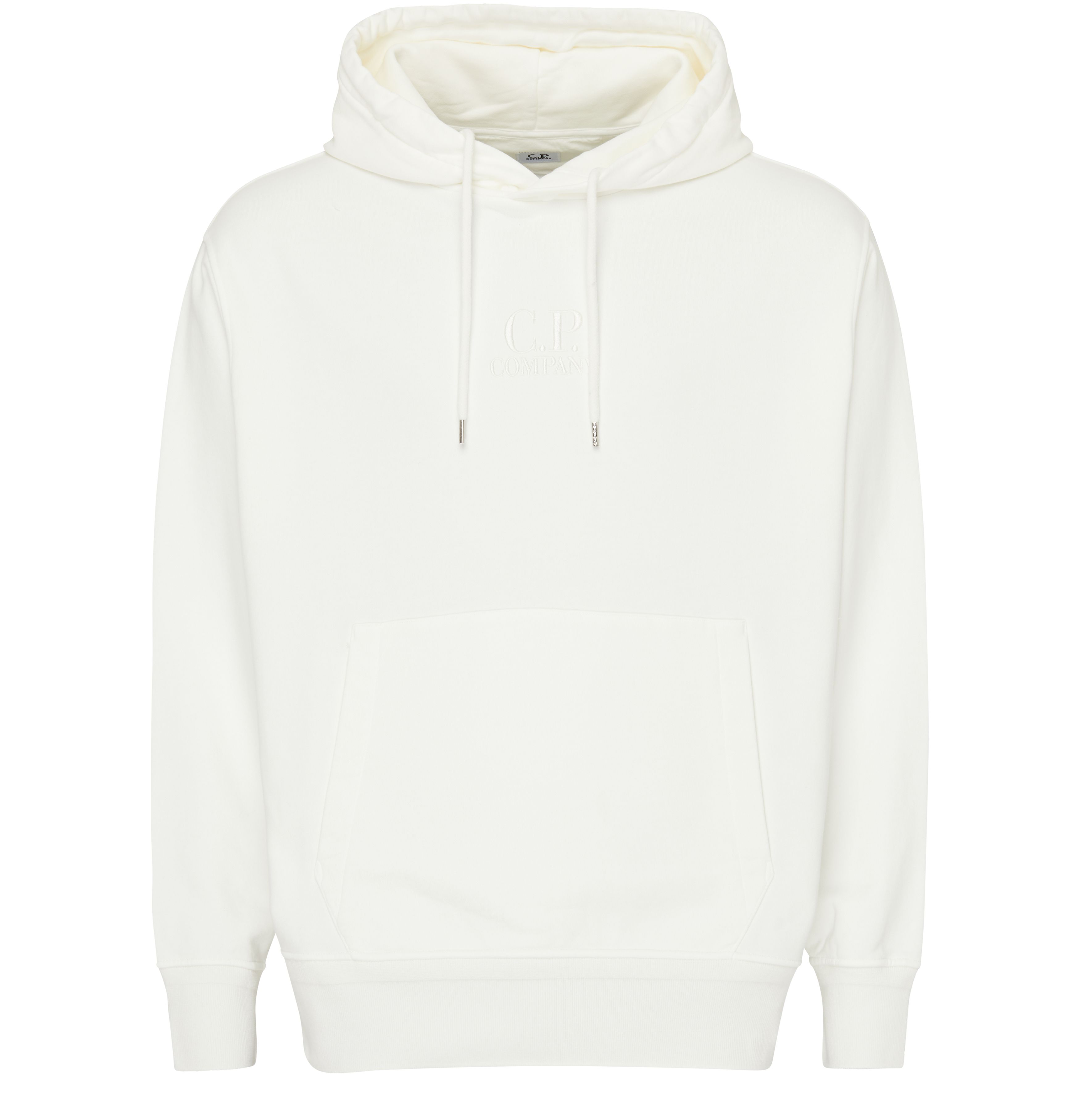 CP COMPANY Diagonal Fleece Logo hoodie