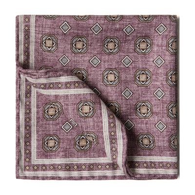 Brunello Cucinelli Double face silk pocket square