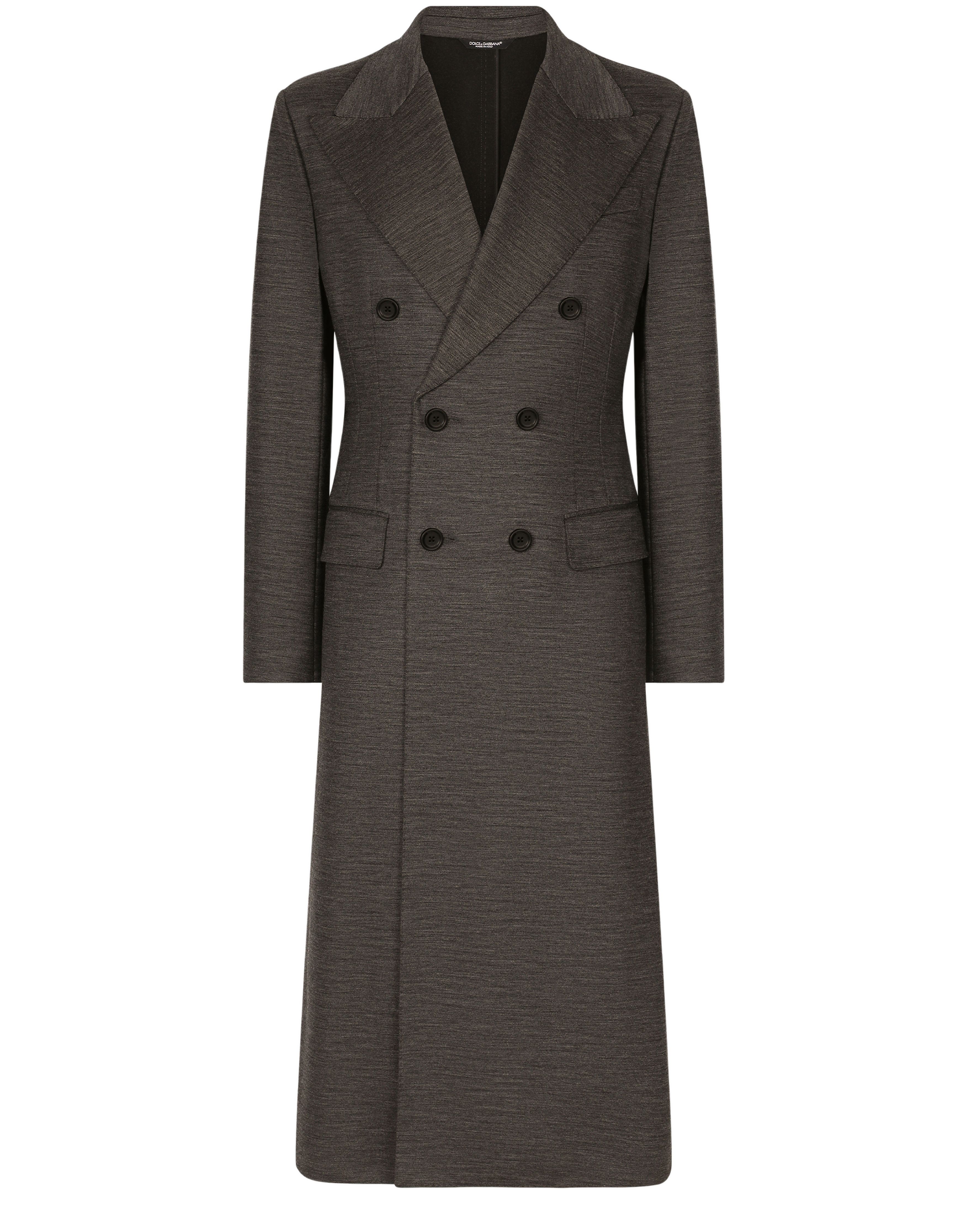 Dolce & Gabbana Double-Breasted Technical Wool Coat