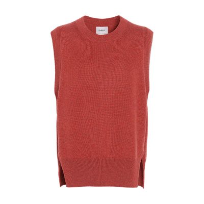 Barrie Iconic sleeveless cashmere jumper