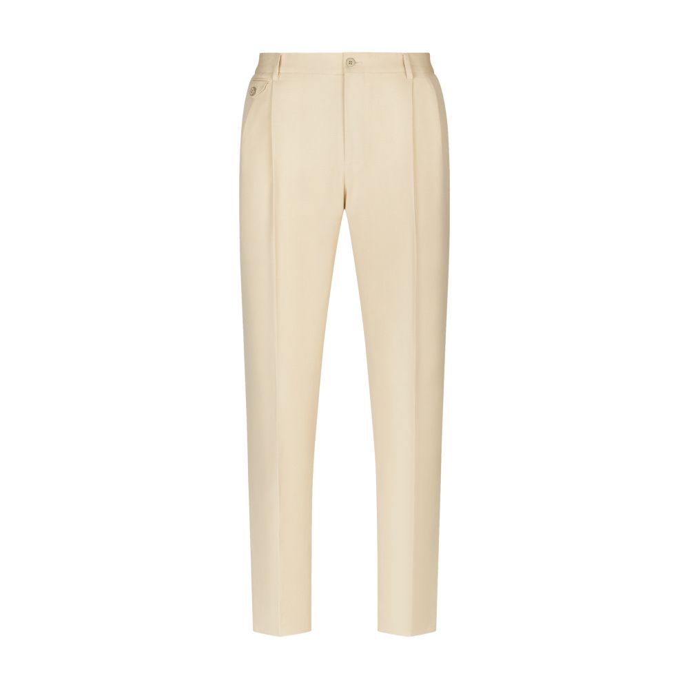 Dolce & Gabbana Linen, Cotton and Silk Pants