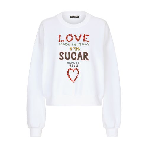 Dolce & Gabbana Jersey Sweatshirt with Dolce&Gabbana Lettering