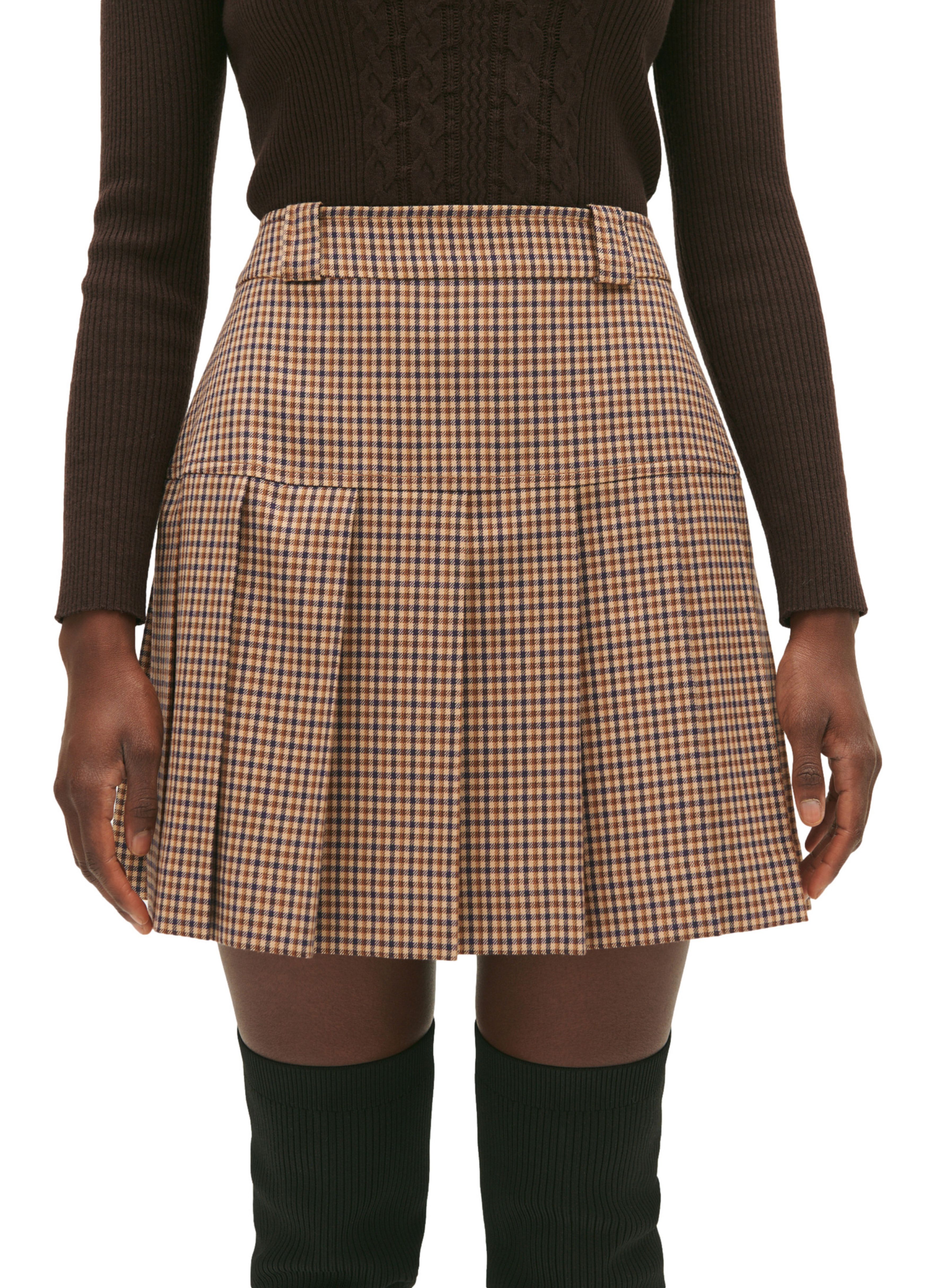  Short check skirt