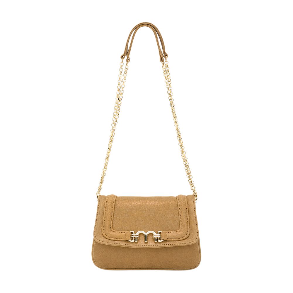  Momoni mimi flore bag in lamé leather