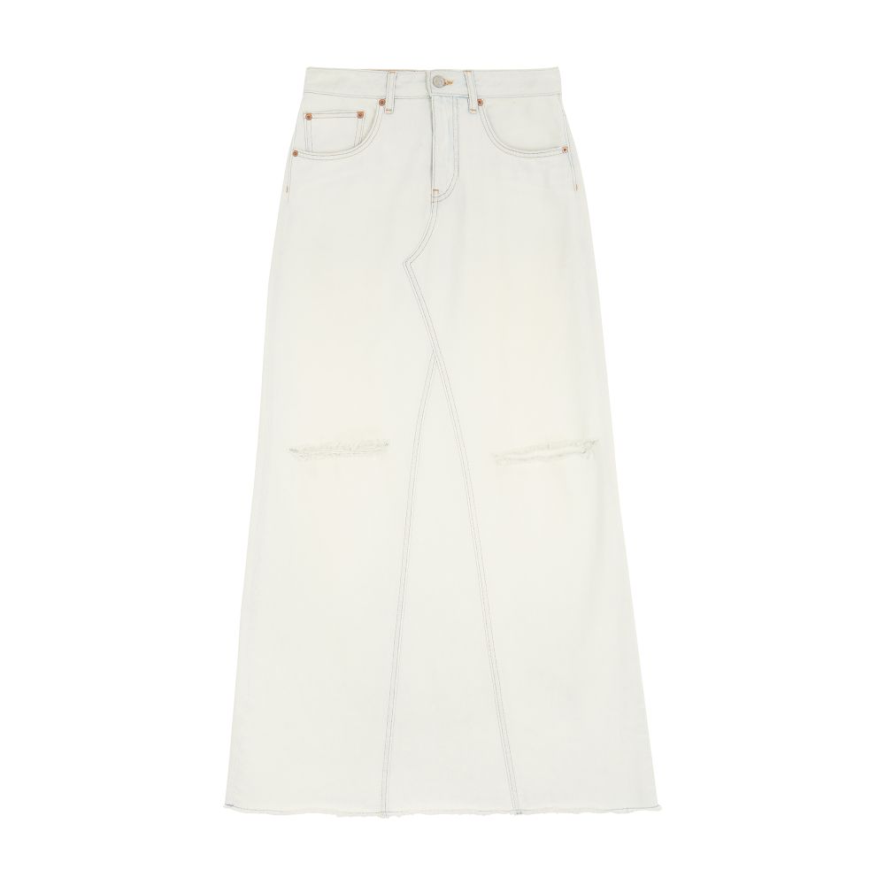 MM6 Maison Margiela Denim maxi skirt