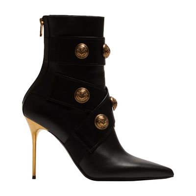 Balmain Alma leather ankle boots