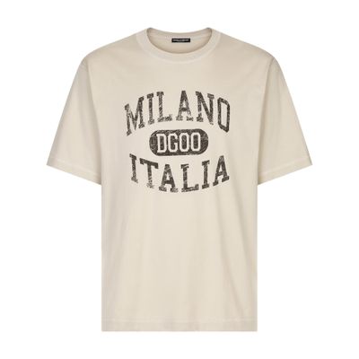 Dolce & Gabbana Cotton T-shirt with DG logo print