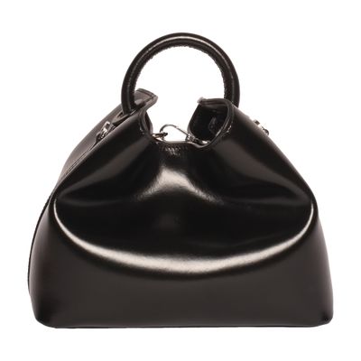 Elleme Raisin large semi petent leather bag with silver hardware