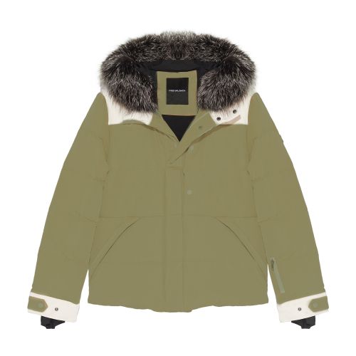 Yves Salomon Ski puffer jacket with fox fur hood