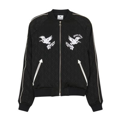 Marine Serre Jacquard bomber jacket