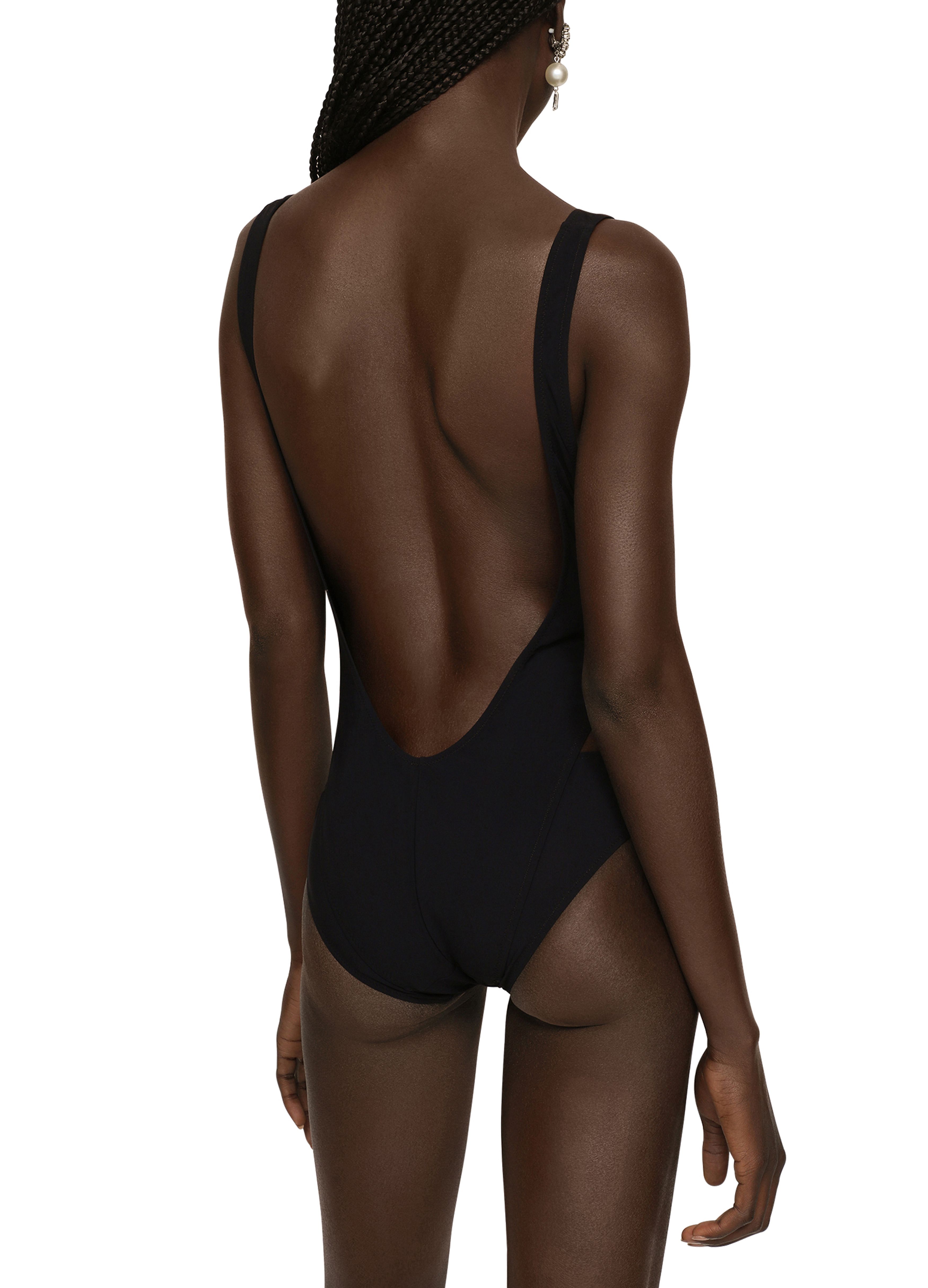 Dolce & Gabbana Racing swimsuit with bikini bottoms