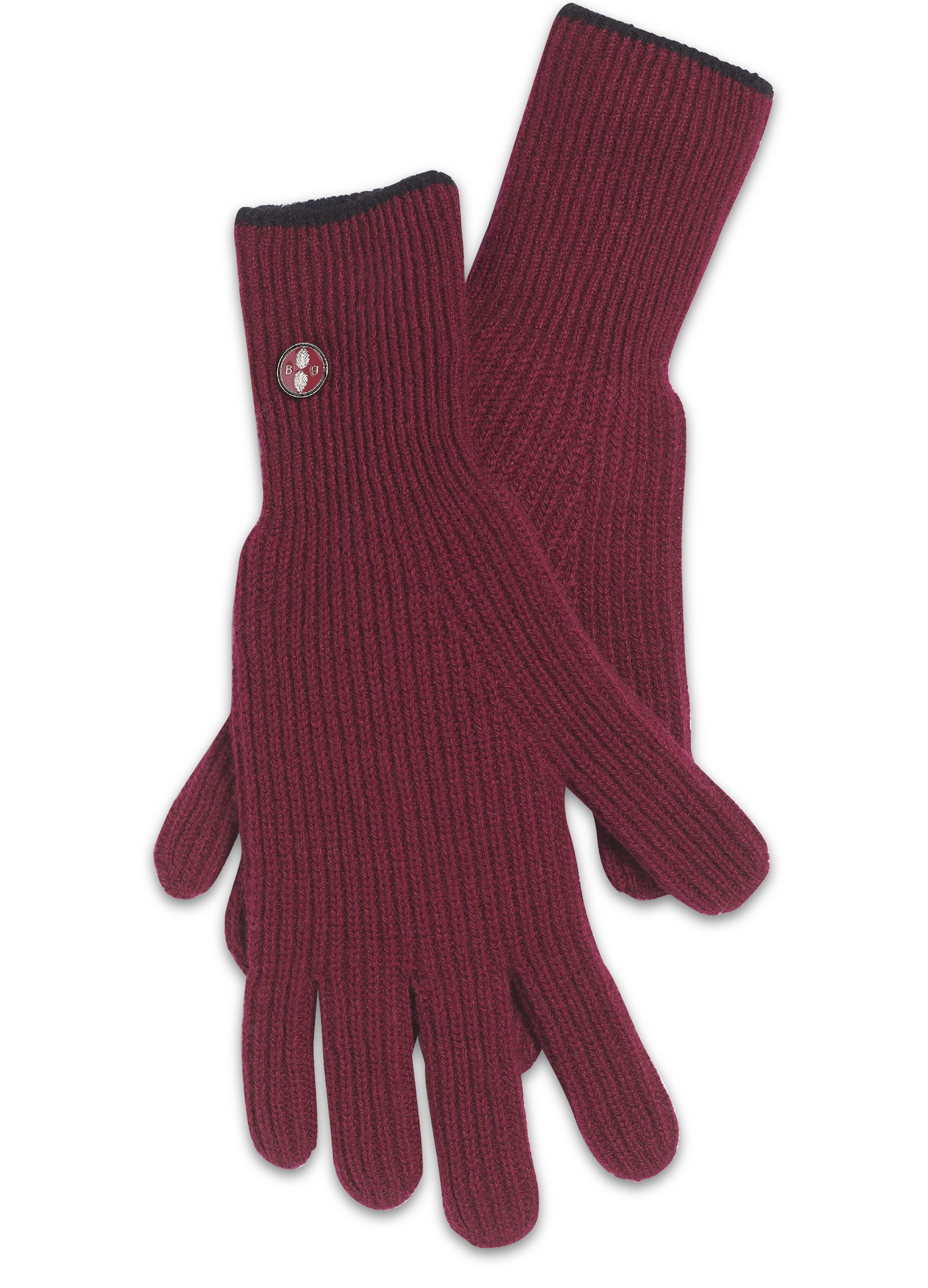 Barrie Ribbed cashmere gloves