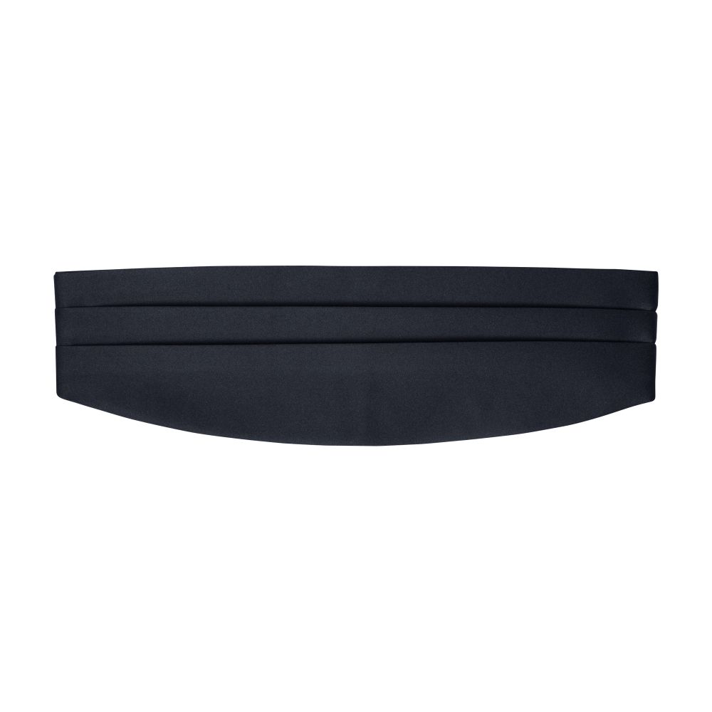  Satin pleated tuxedo belt