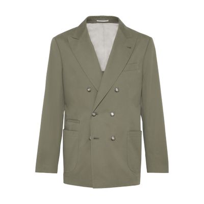 Brunello Cucinelli One-and-a-half-breasted unconstructed blazer