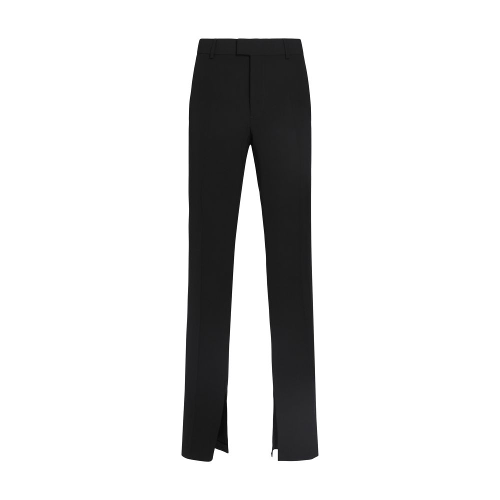 Ann Demeulemeester Delis skinny fit trousers with slit viscose wool
