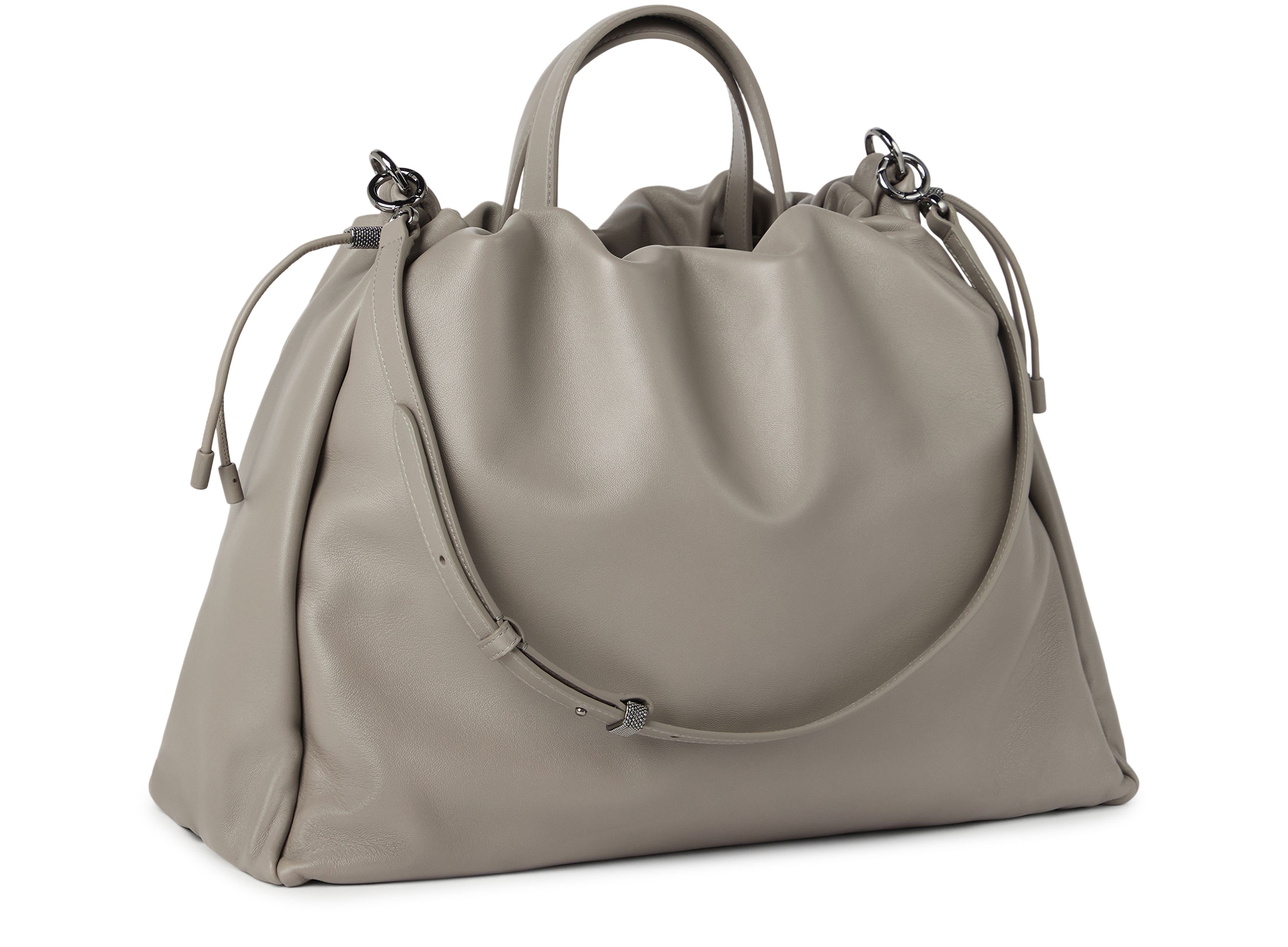 Brunello Cucinelli Soft leather large bucket bag