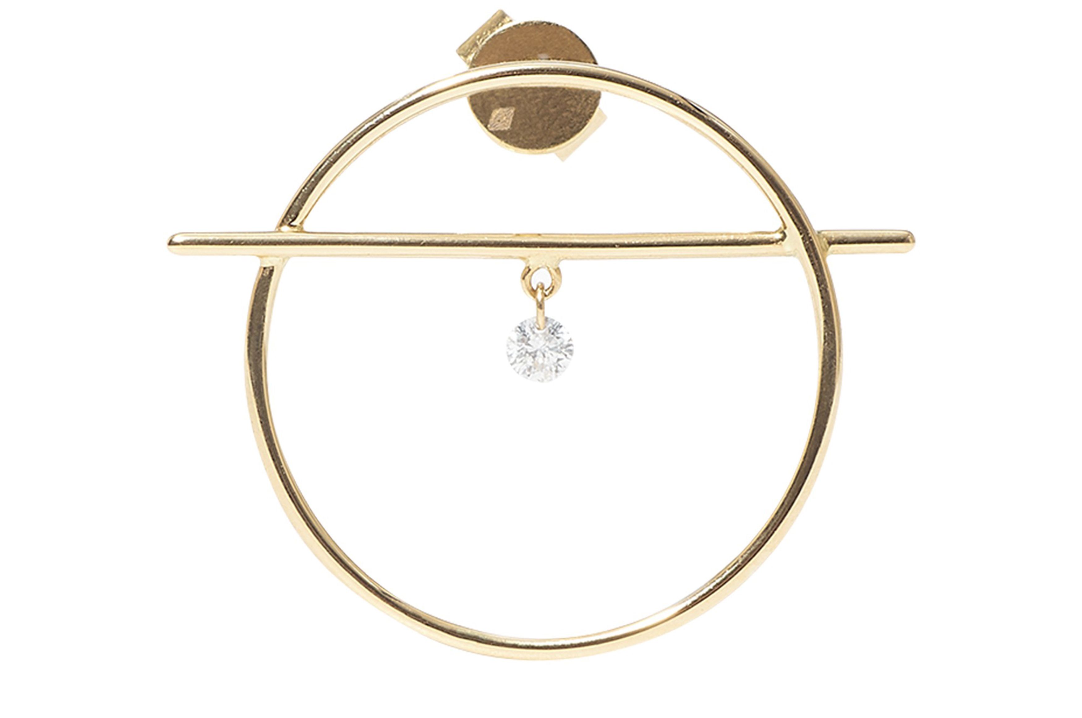 Persée Single earring Fibula mini 1 diamond