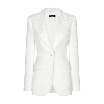 Dolce & Gabbana Floral brocade Turlington blazer