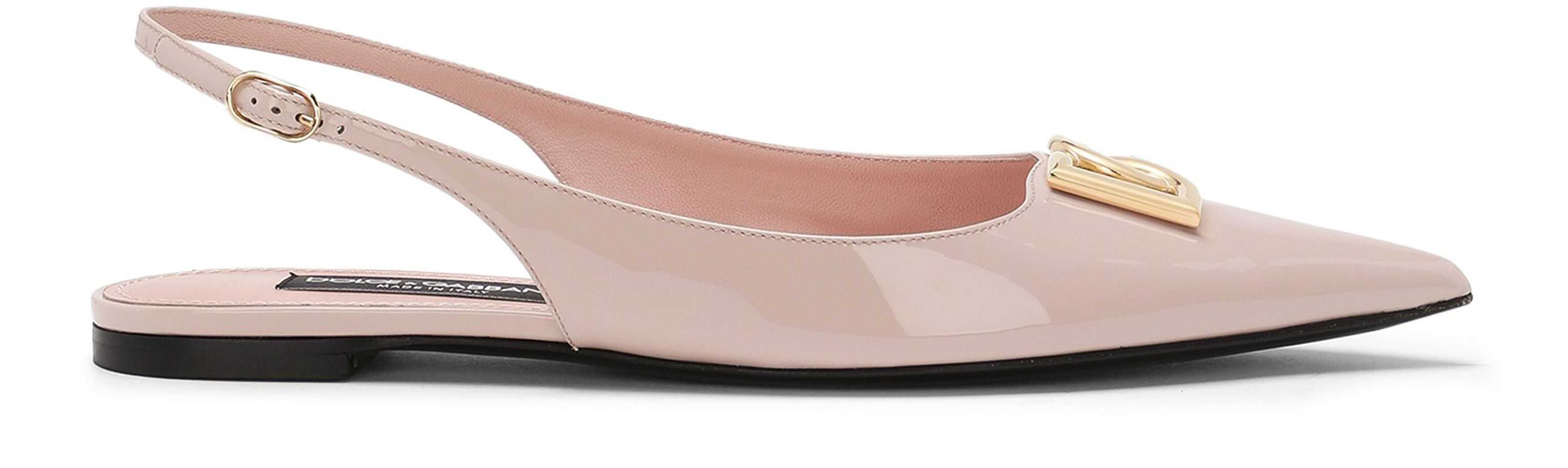 Dolce & Gabbana Polished calfskin slingbacks