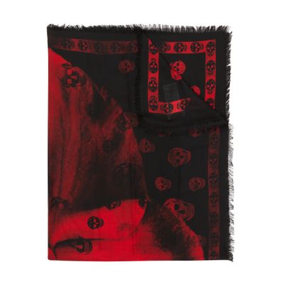 Alexander McQueen Skull Orchid scarf 