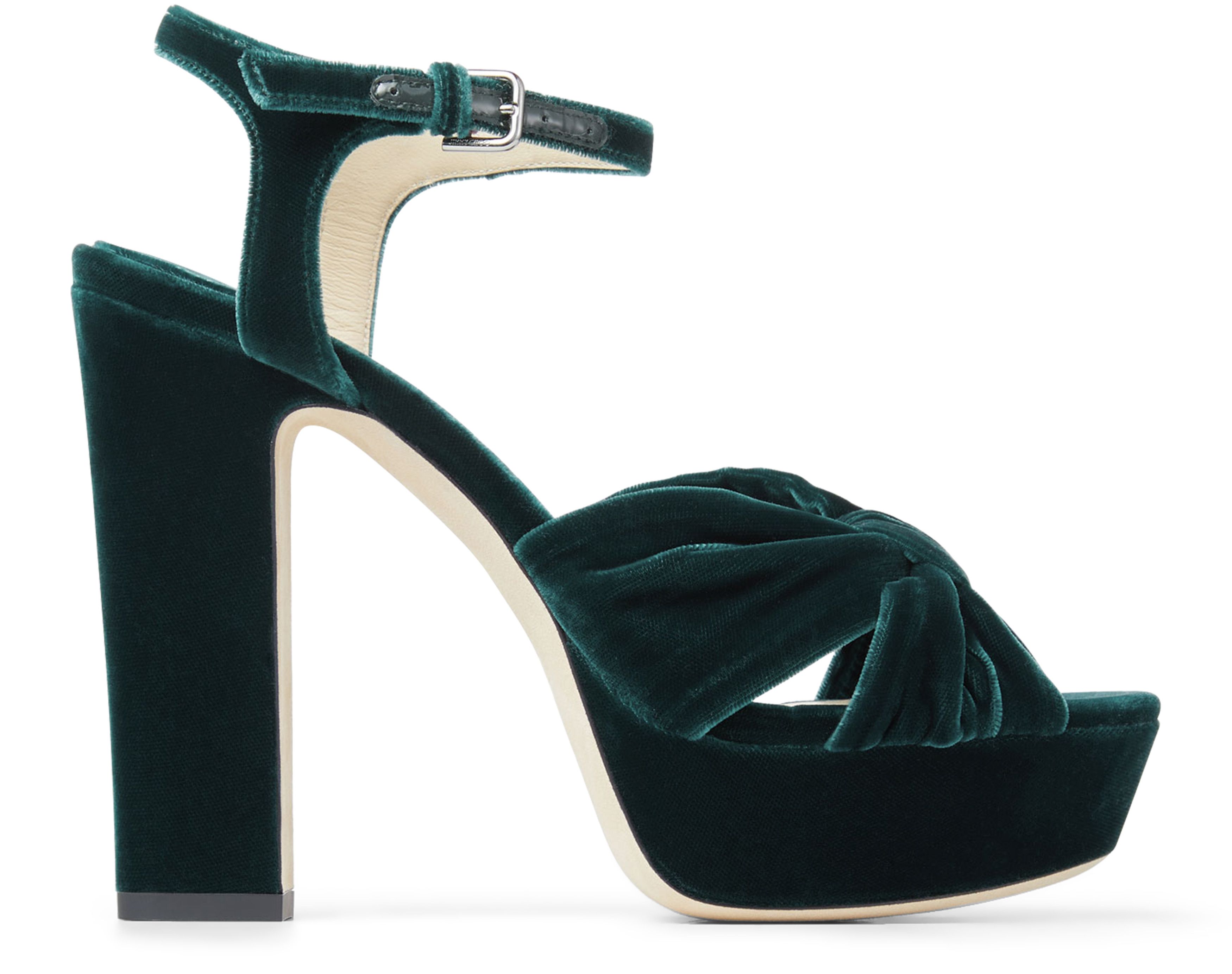 Jimmy Choo Heloise 120 velvet sandals