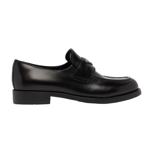 Prada Brushed leather loafers