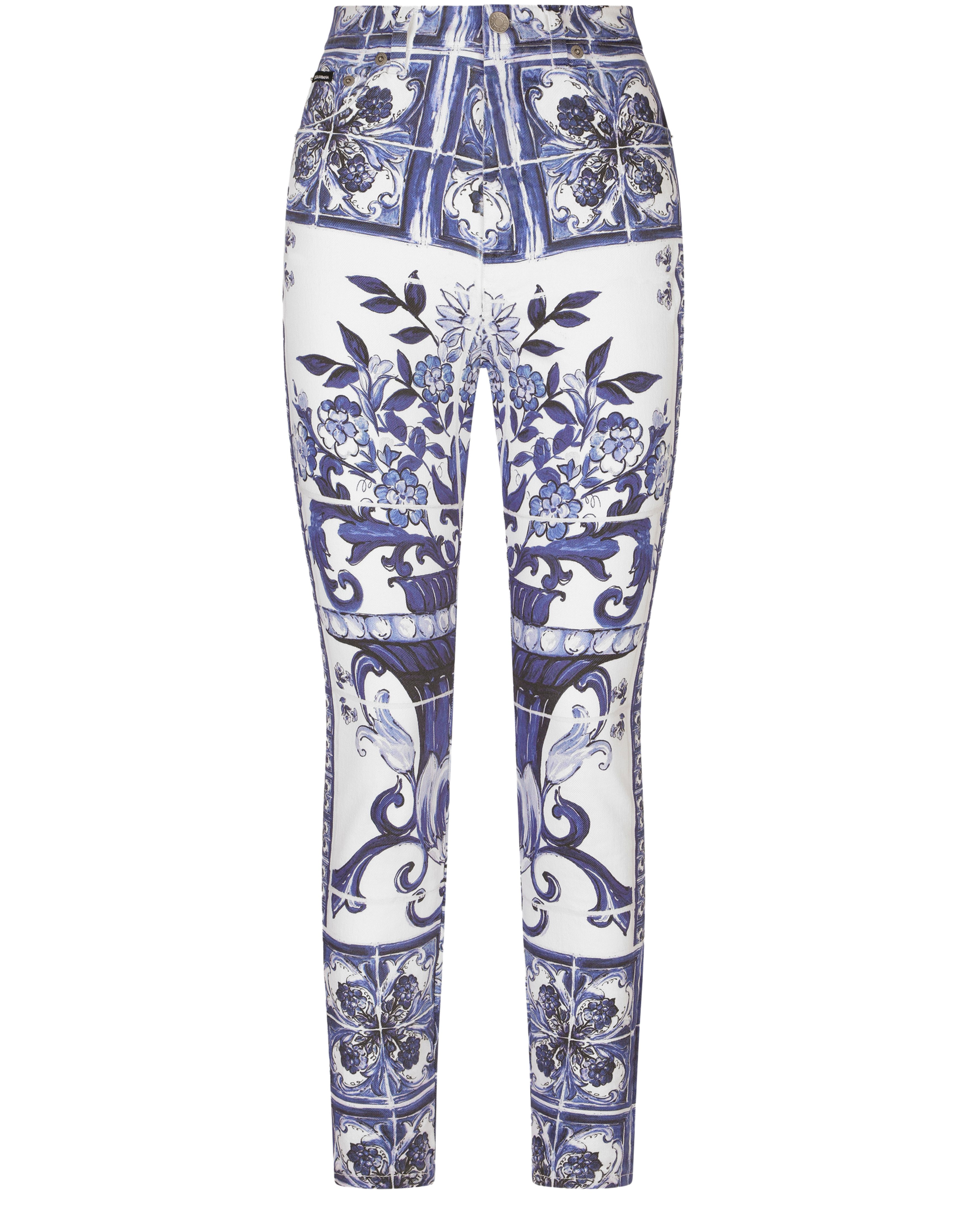 Dolce & Gabbana Majolica-print Grace jeans