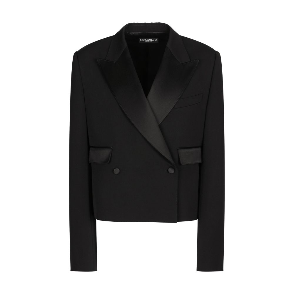 Dolce & Gabbana Double breasted tuxedo short jacket