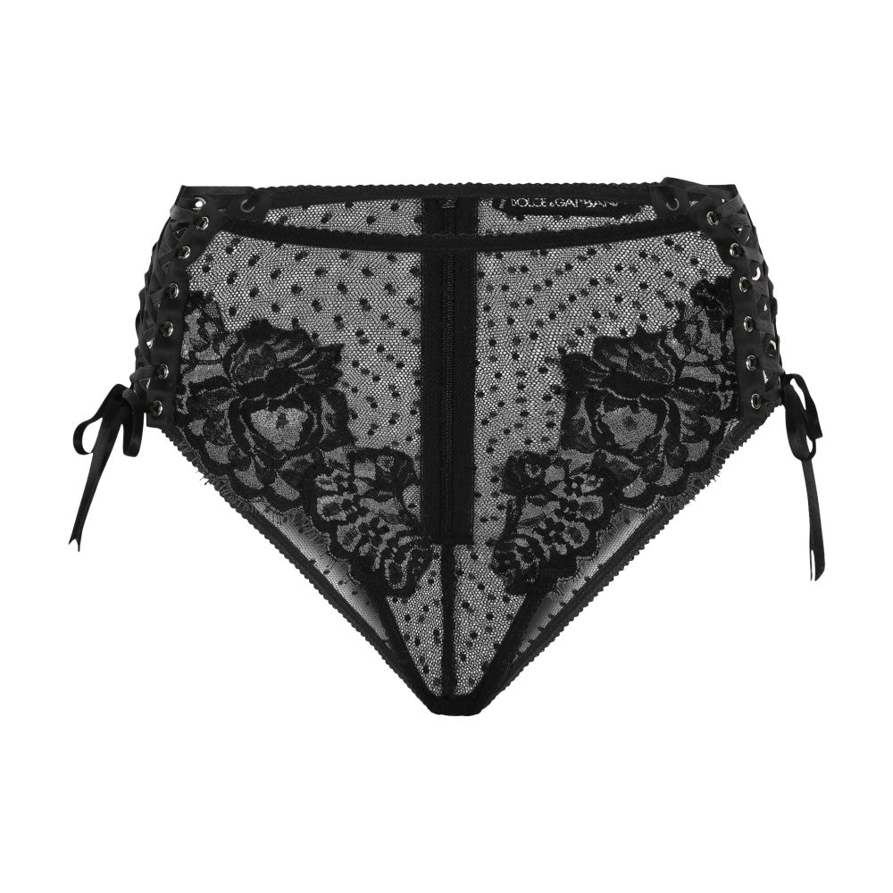 Dolce & Gabbana High-waisted lace briefs