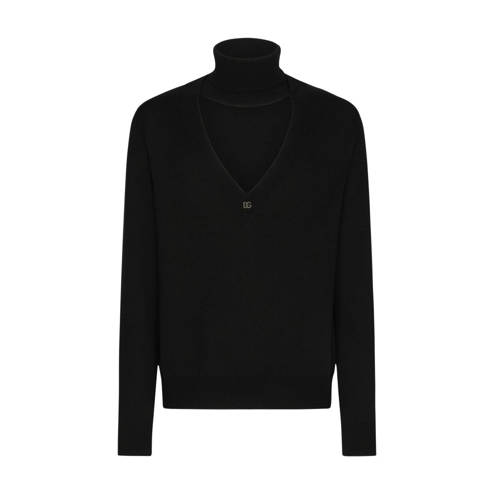 Dolce & Gabbana Turtle-neck pullover in virgin wool