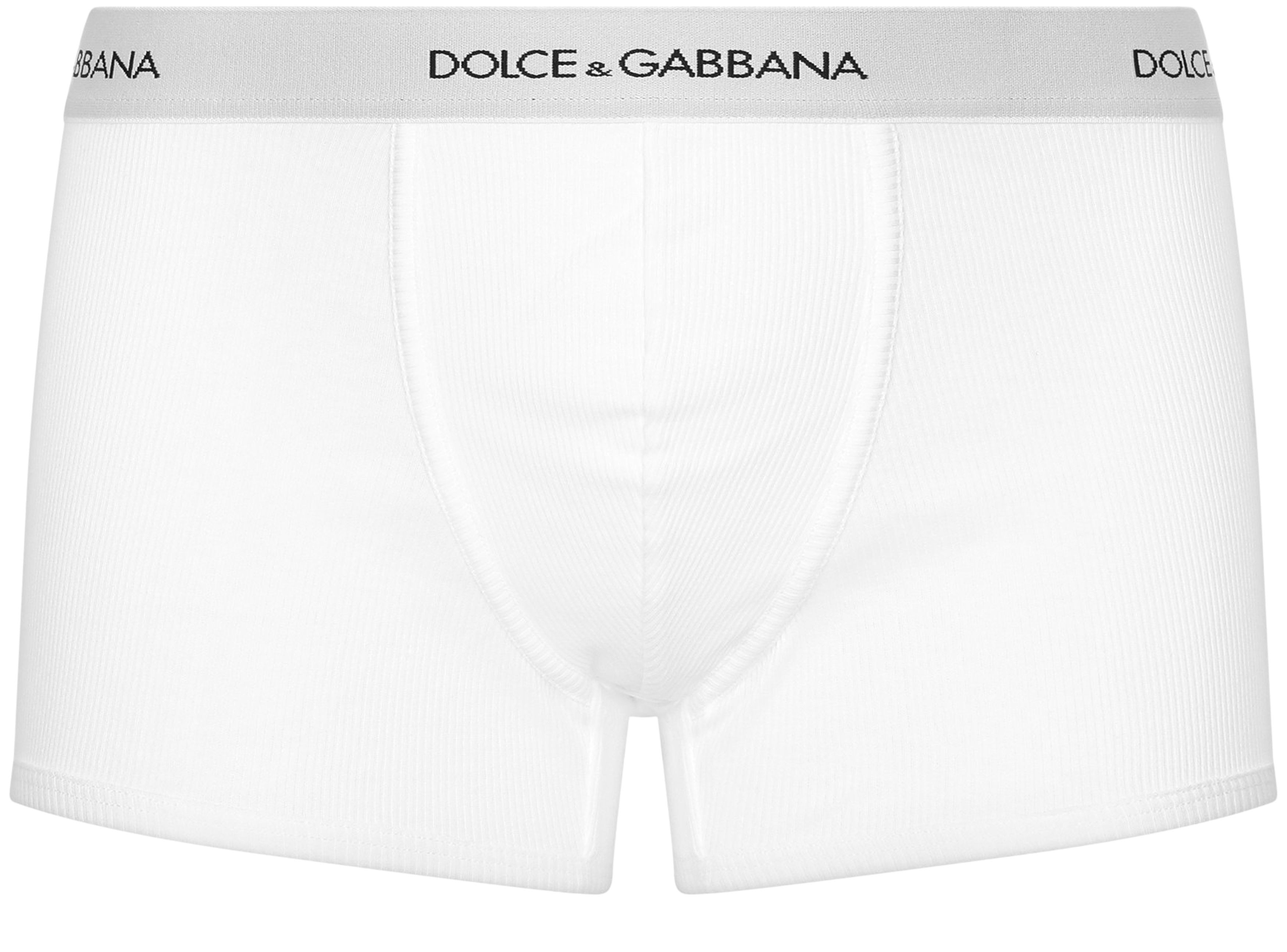 Dolce & Gabbana Fine-rib regular cotton boxers