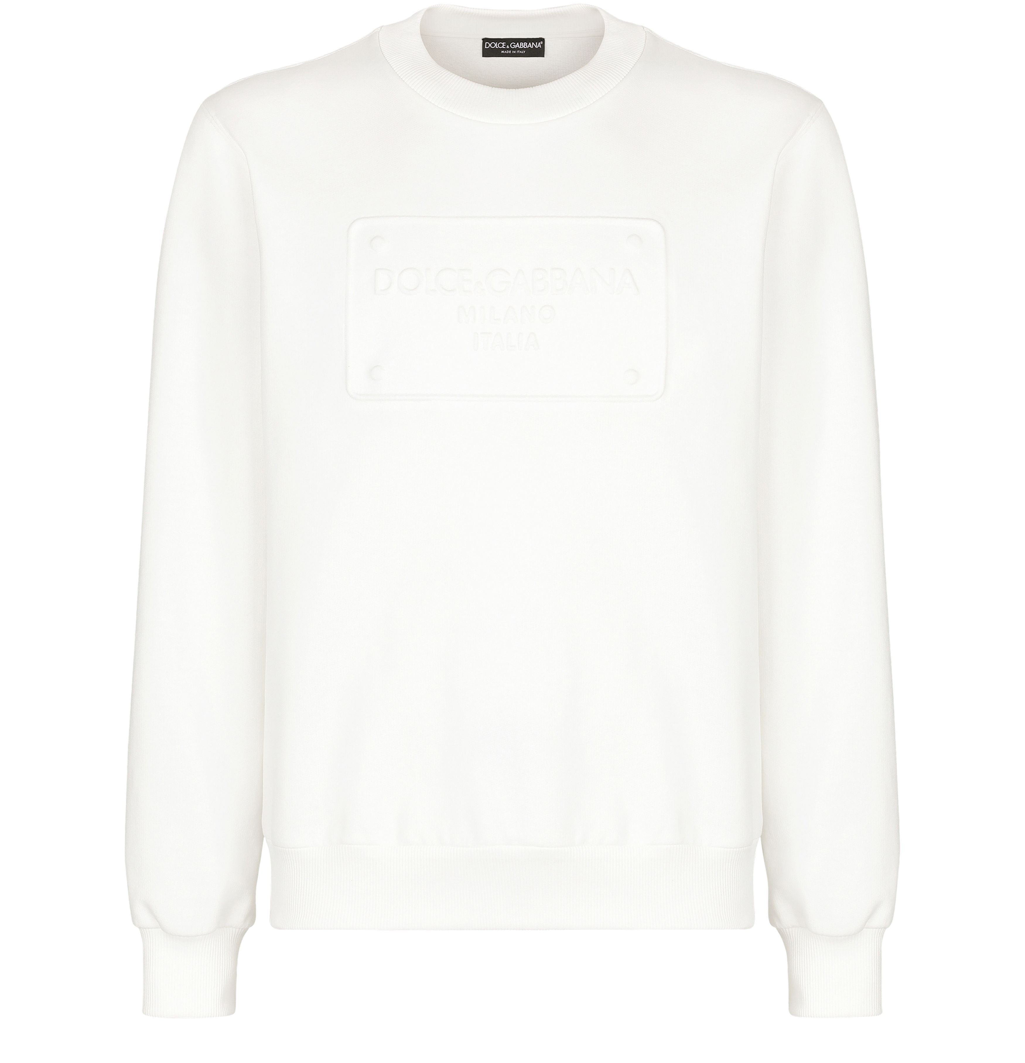 Dolce & Gabbana Technical jersey sweatshirt with embossed DG logo